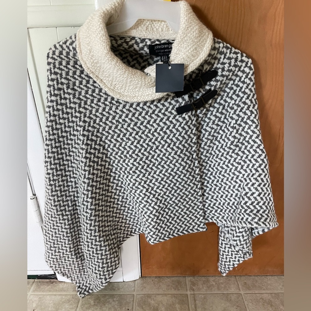 John Banigan Sweater cape.  Made in Ireland.